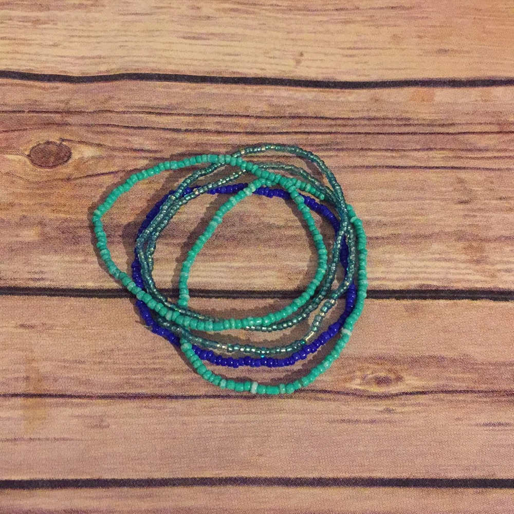 Set of Beaded Fashion Bracelets